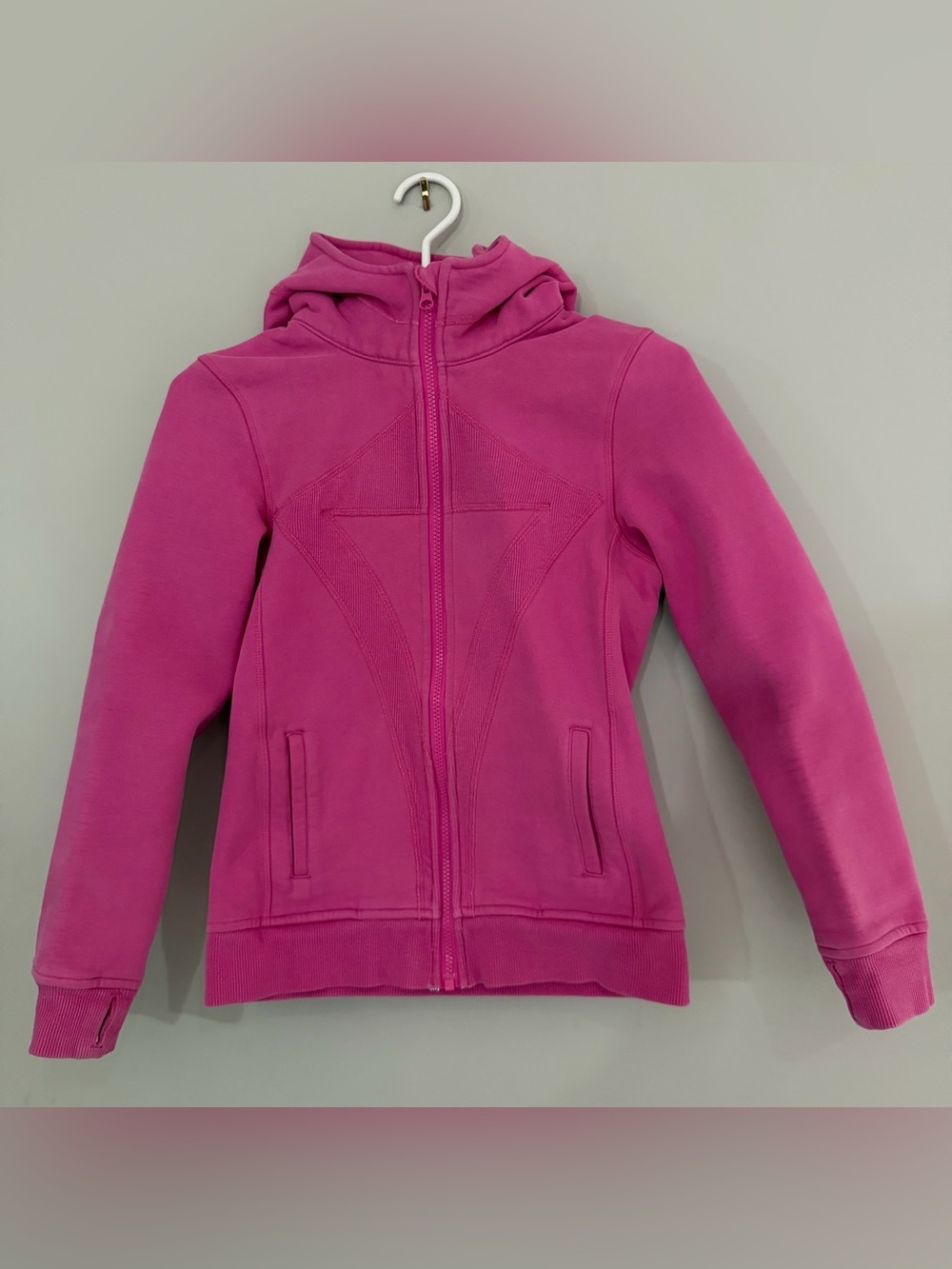 Ivivva:Full Zip-Up Scuba Hoodie-Girls Size 12 (ptp approx 16.5in)